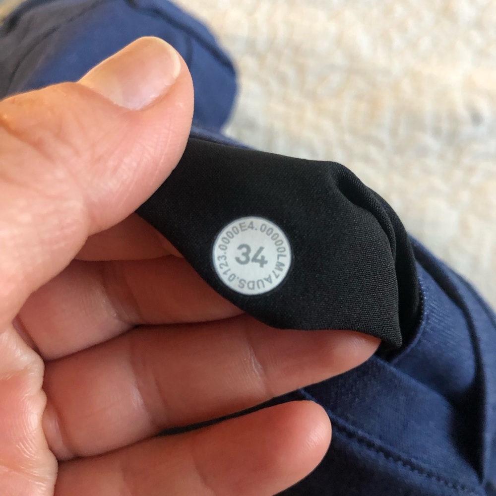 LULULEMON Men's Blue ABC Classic Fit 7” Short style LM7AUDS Size 34 - Picture 13 of 14